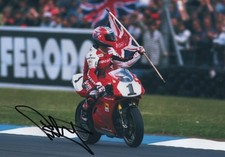 Carl Fogarty Hand Signed Photo A4 12x8 Inch Autograph Includes COA MotoGP