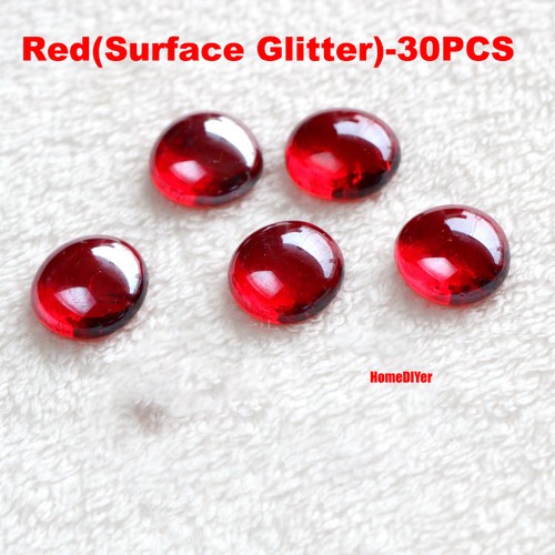 Colourful flat glass marbles - flat,