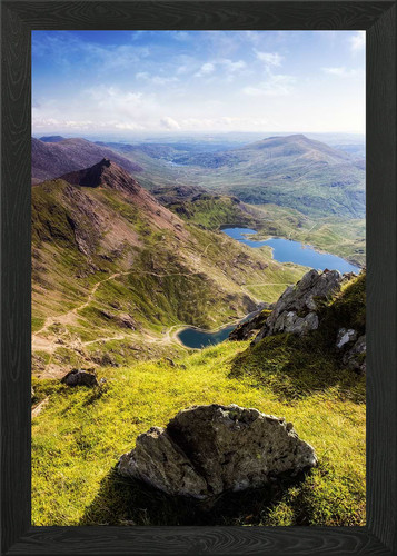 Snowdon tracks framed - snowdon,