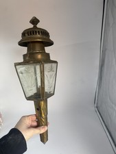 Antique brass carriage - brass, lantern