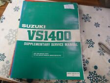suzuki vs1400 1988 circa supplementary  service manual 