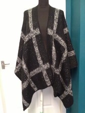 M&S Black Mix Check Supersoft