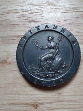 A 1797 Cartwheel 2 pence coin