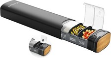 Weekly metal pill organizer - weekly,