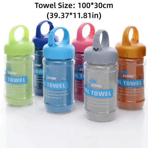 Cooling towel with - cooling, portable