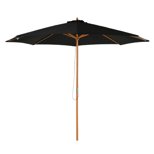 Bamboo wooden patio umbrella - bamboo,