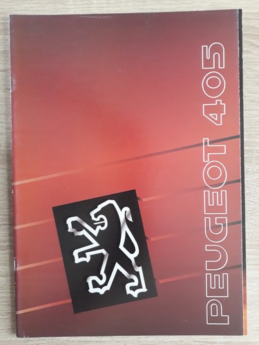 Peugeot 405 range - 405, brochure
