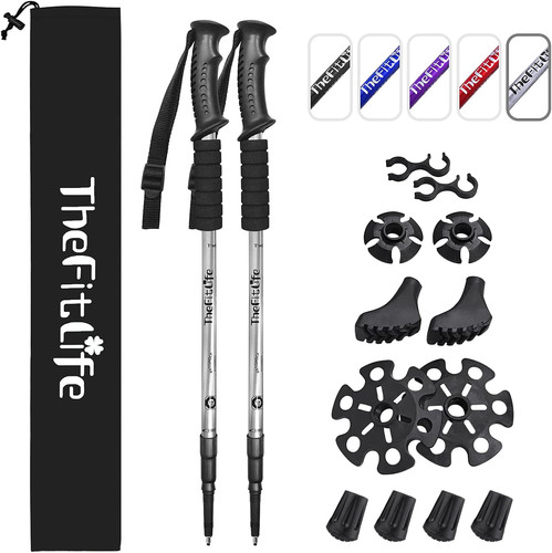 Telescopic trekking poles - poles, for