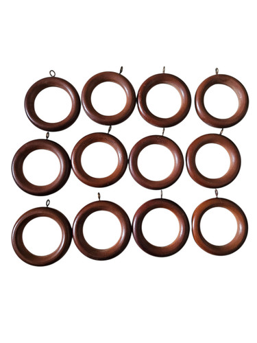 Vintage wooden curtain - wooden, rings