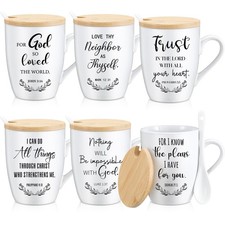 6 Set Christian Mugs Bulk 12oz