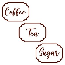 Tea Coffee Sugar Kitchen Jar
