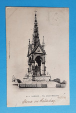 LONDON, ALBERT MEMORIAL, LE DELEY, PARIS, 1903 PMK, LAURIE, CARDIFF RD, NEWPORT