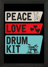 Peace Love Drum Kit Music