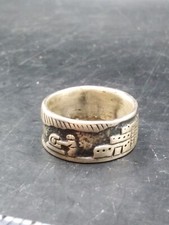 Vintage Sterling Silver Navajo Storyteller Ring Approx O¹/² - P