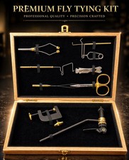Premium fly tying kit - kit, wooden