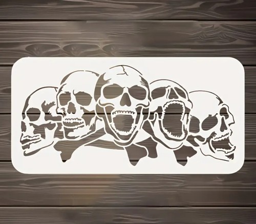 Multi skulls stencil - ,
