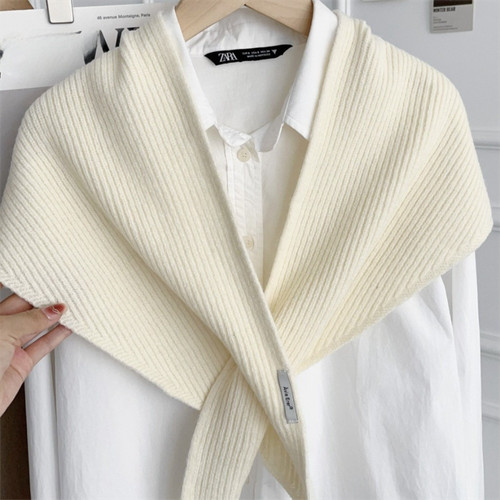 Warm triangular scarf solid - triangular,