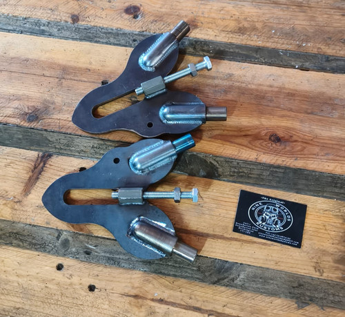 Harley style axle plates with - axle,