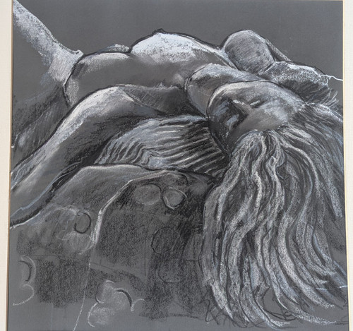 Contemporary original charcoal - contemporary,