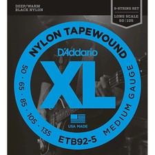 D'Addario ETB92-5 Medium Black