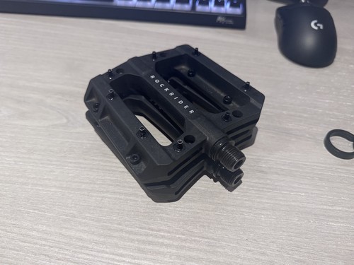 Rockrider mtb pedals - pedals, black