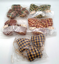 Lot of 5 packs of Sweet Heart Tartan Bunting by Woven Magic, 3 in each pack