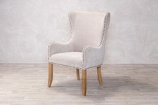 UPHOLSTERED WHEAT CARVER CHAIR