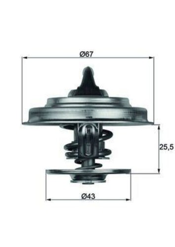 Engine thermostat mahle - engine, fits