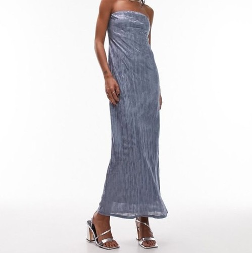 Topshop shimmer metallic flowy - topshop,