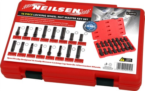 16pc master locking wheel - master, nut