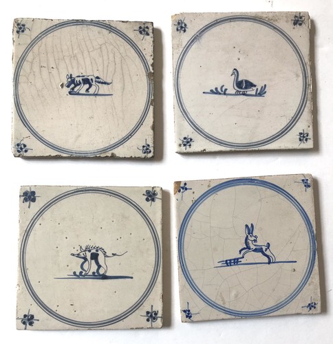 Lot antique delft tiles - of,