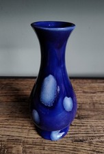 John Richards Studio Pottery Blue & White Baluster Vase Tan y Castell Workshops