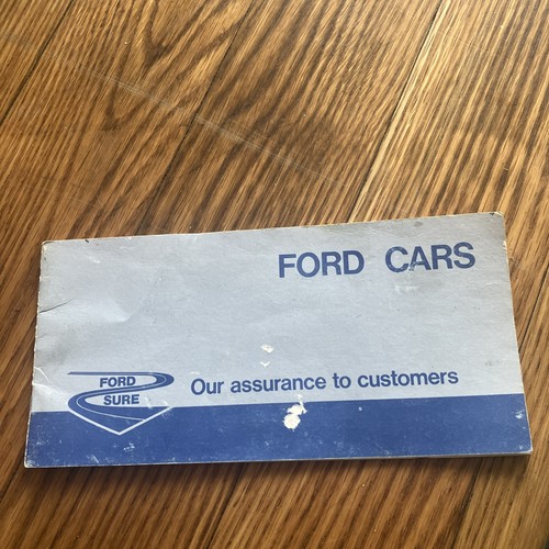 Ford service book blank date - blank,