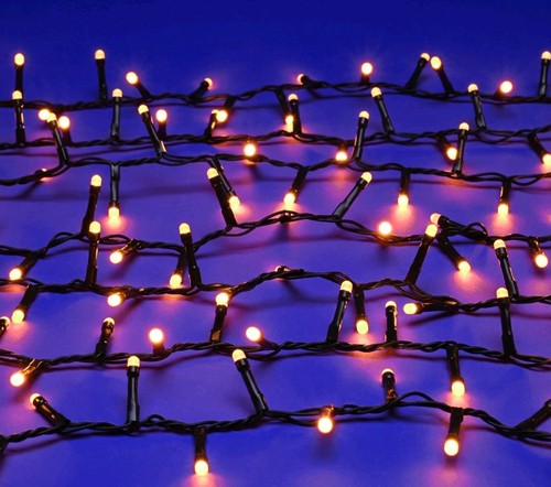 500 halloween lights - halloween, orange