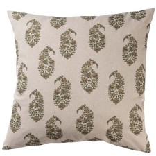 Kashmir Paisley Linen Blend