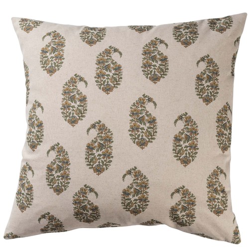 Kashmir paisley linen blend - paisley,