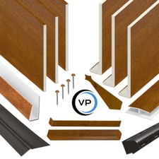 Oak Fascia Soffit Board 5m uPVC Capping Board Flat Board Window Sill Cover