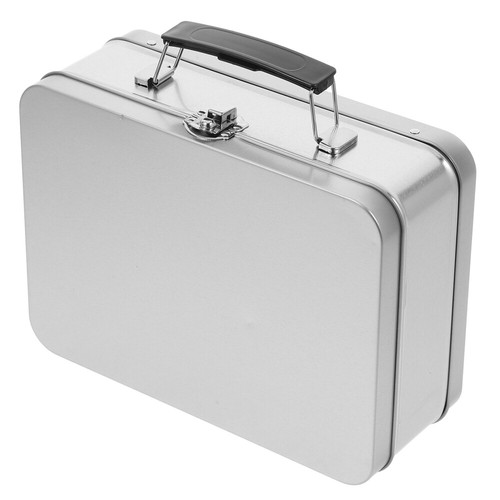 Metal lunch box retro tin - metal,