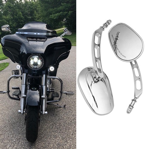 Motorcycle mirrors chrome - 2x,
