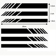 2 x Wing Stripe Decals Sticker