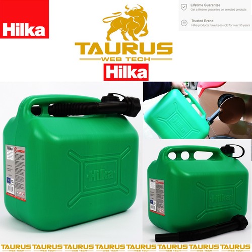10l hilka green plastic fuel - plastic,