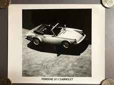 1985 Porsche 911 Cabriolet B&W PCNA Press Factory Issued Photo RARE!! Awesome