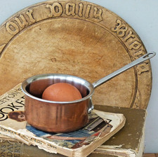 Small copper saucepan French