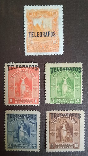Nicaragua 1893 telegraph - 1893/94,