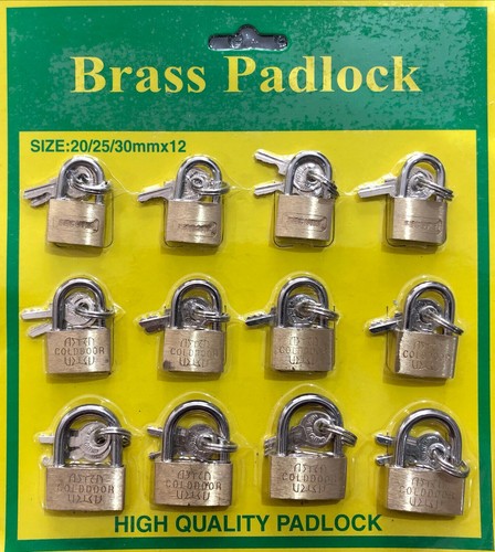 New brass padlock - x,