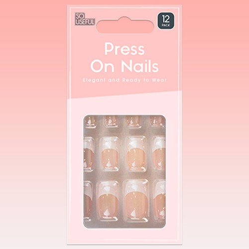 French tip fake - fake, press