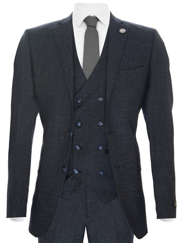 Mens blue wool - wool, piece