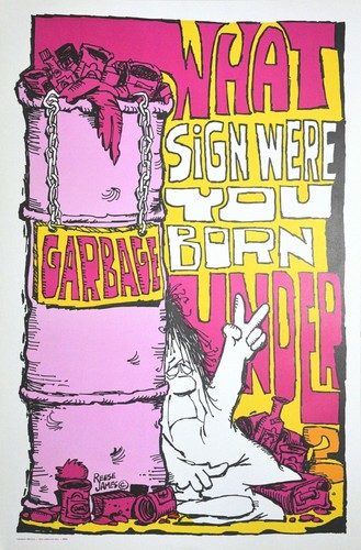 Vintage hippy poster - poster, 1970's