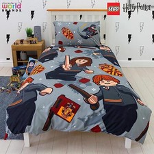 Lego Harry Potter Duvet Cover Reversible Bedding Set Official Licensed LEGO