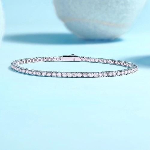 3ct tennis bracelet white gold - tennis,